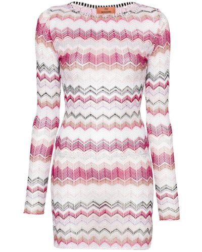 MISSONI BEACHWEAR Zigzag Pattern T-Shirt - Pink