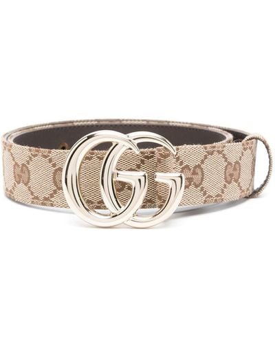 Gucci GG Supreme Canvas Belt - White