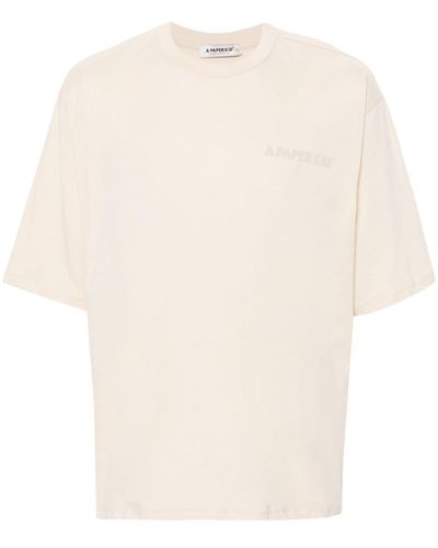 A PAPER KID Logo T-Shirt - White