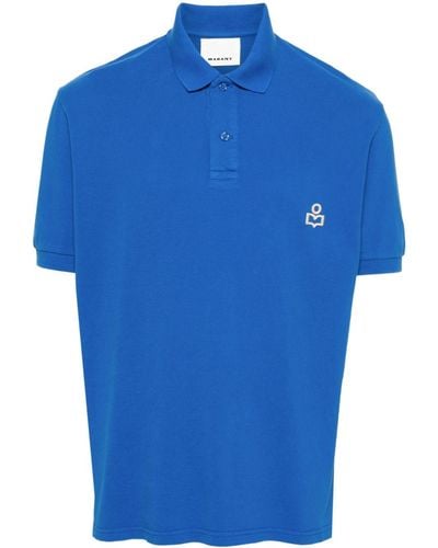 Isabel Marant Polo Shirt With Logo - Blue
