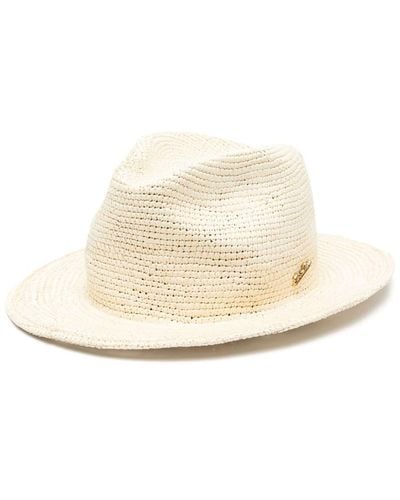 Borsalino Clochard Panama Crochet Hat - Natural