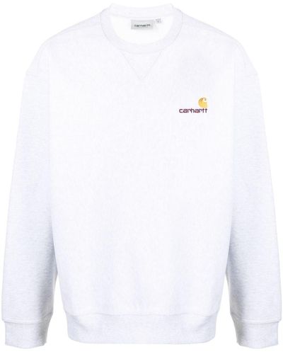 Carhartt American Script Logo-embroidered Sweatshirt - White