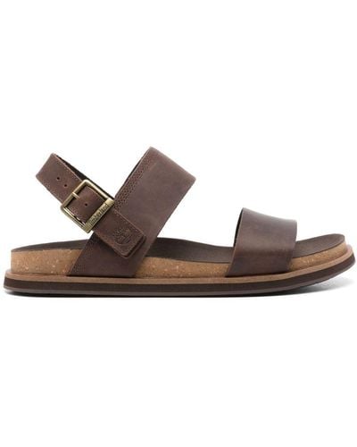 Timberland Double-strap Leather Sandals - Brown