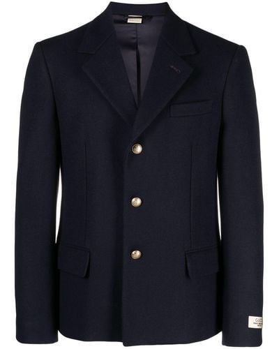 Gucci Wool Single-breasted Jacket - Blue
