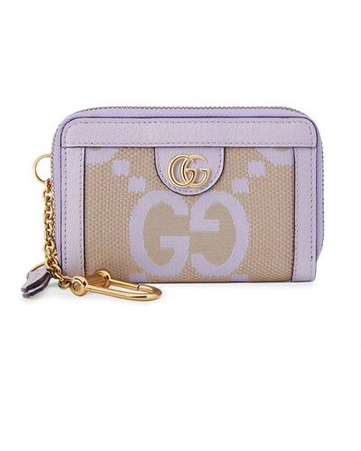 Gucci Ophidia Card Case - Purple