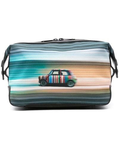 Paul Smith Printed Beauty-case - Blue