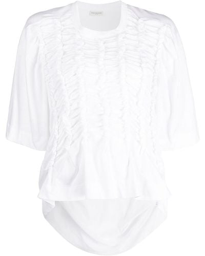 Dries Van Noten T-shirt in cotone - Bianco