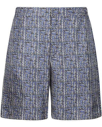 Fendi Bermuda Short Trousers - Blue
