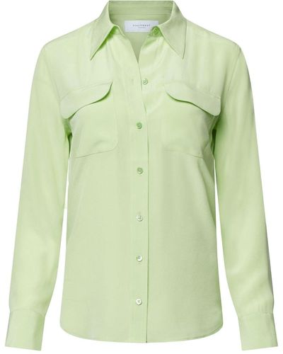 Equipment Flap-pocket Silk Shirt - Green