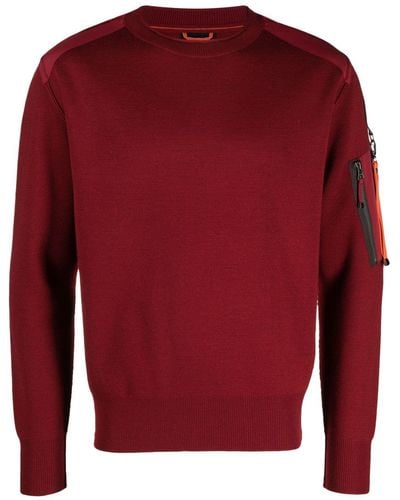 Parajumpers Wool Crewnck Sweater - Red