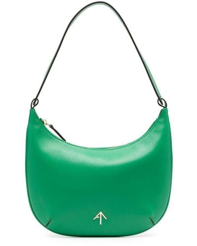 MANU Atelier Manu Mini Hobo Leather Bag - Green