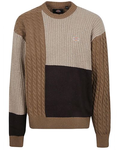 Dickies Construct Lucas Patchwork Sweater - Gray