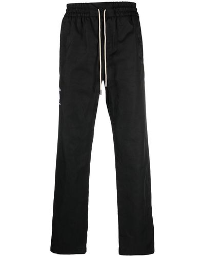 Just Don Logo-embroidered Track Pants - Black