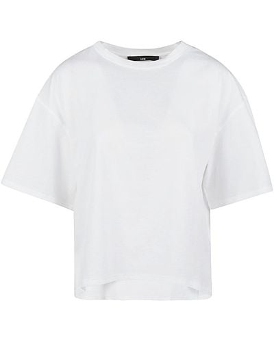 Liviana Conti T-shirt oversize in cotone - Bianco