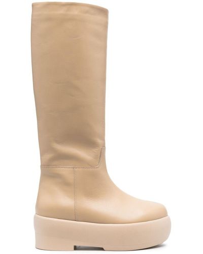 GIA COUTURE Giaborghini - Calf Leather Boots - White
