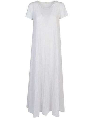 Apuntob Jersey Long Dress - White