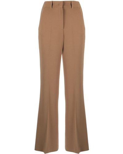 Flared Trousers with Welt Pockets