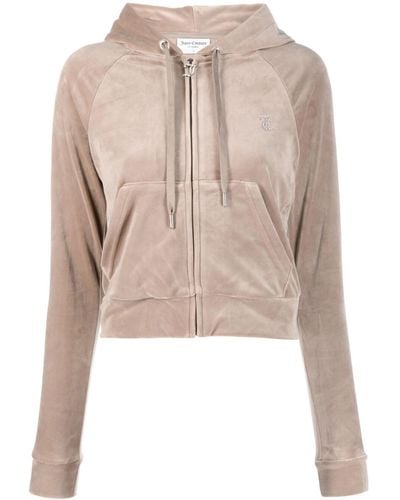 Juicy Couture Madison Logo Hoodie - Natural