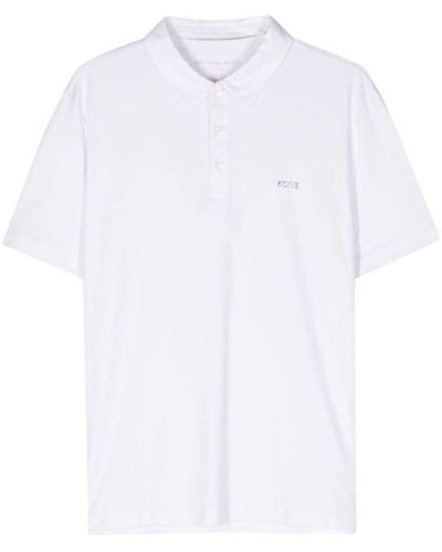 Michael Kors Logo-lettering Polo Shirt - White