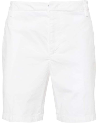 Dondup Buttoned Chino Shorts - White