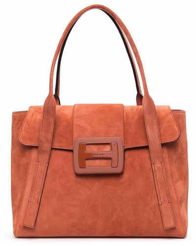 Hogan Bags.. Leather Brown - Red