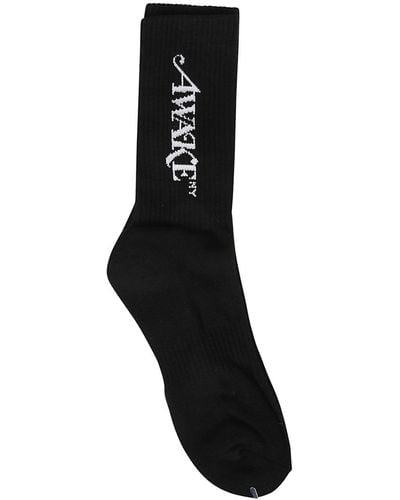 AWAKE NY Logo Socks - Black