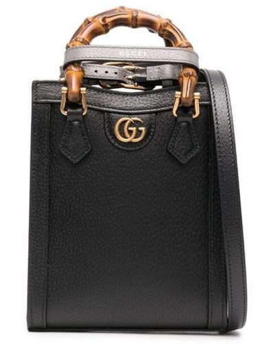 Gucci Mini Diana Tote Bag - Black