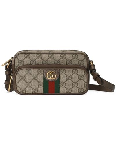 Gucci Ophidia Mini Crossbody Bag - Gray