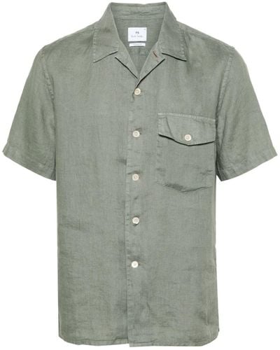 PS by Paul Smith Sleeveless Linen Shirt - Green