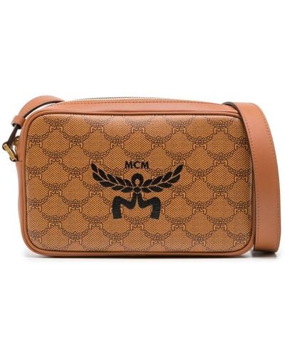 MCM Shoulder Bag With Logo - Brown