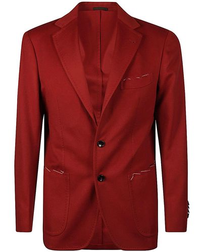 Sartorio Napoli Cashmere Jacket - Red