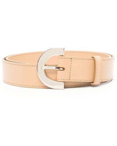 Chloé Buckle-fastening Leather Belt - Natural