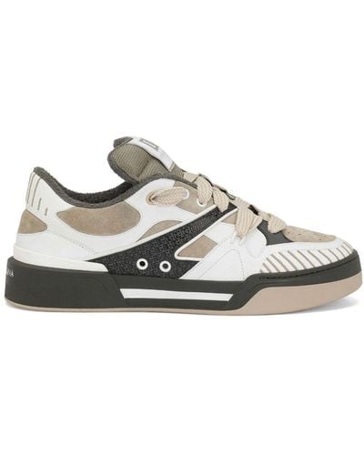 Dolce & Gabbana New Roma Panelled Sneakers - White