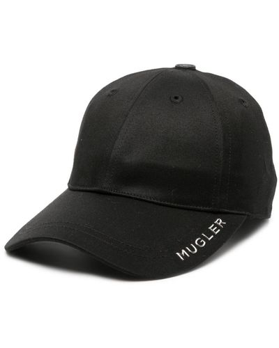 Mugler Logo-Lettering Baseball Cap - Black