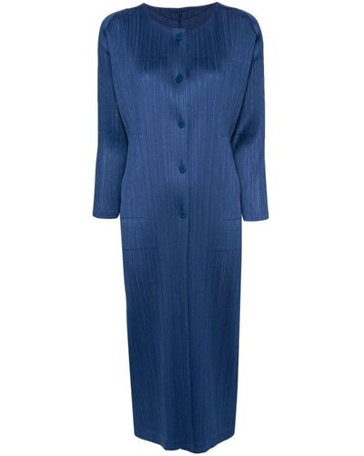 Pleats Please Issey Miyake Issey Miyake Pleats Please Coats - Blue