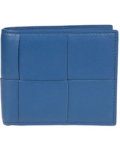 Bottega Veneta Wallet With Logo - Blue