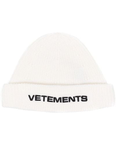 Vetements Wool Hat - White