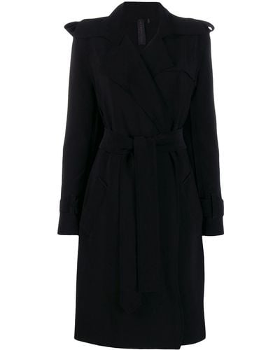 Norma Kamali Belted Trench Coat - Black