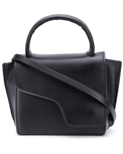 Atp Atelier Montalcino Leather Handbag - Black