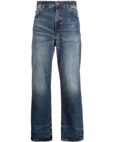 Haikure Jeans dritti con effetto schiarito - Blu