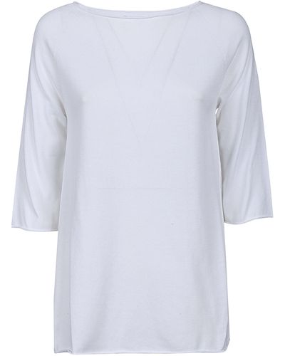 Manipuri Cotton Sweater - White