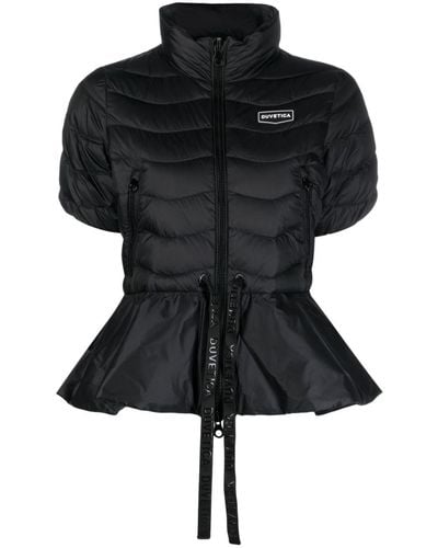 Duvetica Samilia Short-Sleeve Down Jacket - Black