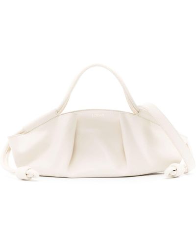 Loewe Paseo Small Leather Handbag - Natural