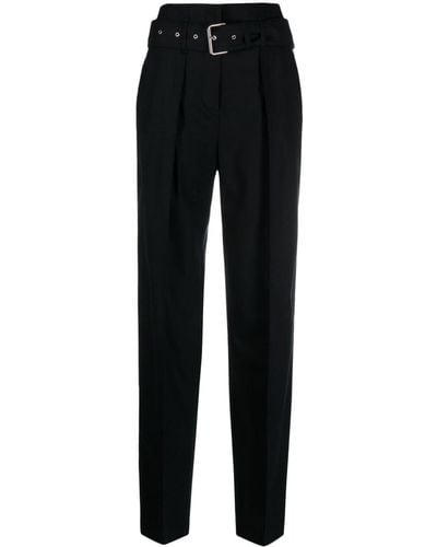 IRO Belted Tailored Trousers - Black