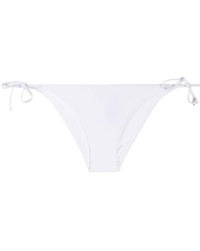 Fisico Logo Patch Bikini Bottoms - White
