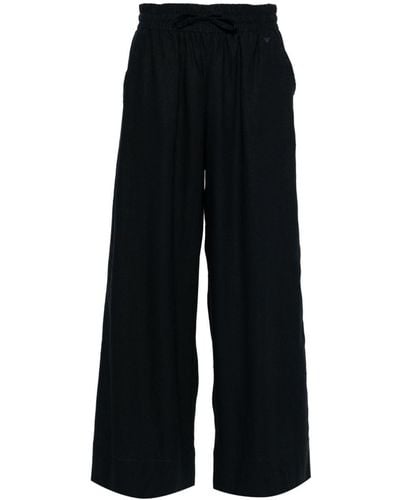 Emporio Armani Mid-rise Flared Pants - Black