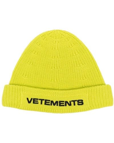 Vetements Wool Hat - Yellow