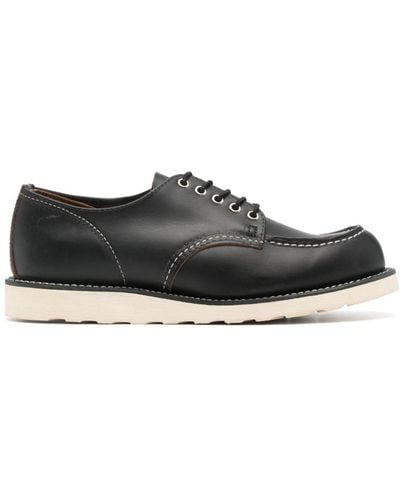 Red Wing Wing Shoes Moc Oxford Leather Brogues - Black