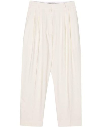 Studio Nicholson Pleated Wide-leg Trousers - White