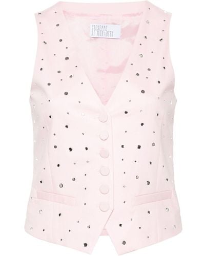 GIUSEPPE DI MORABITO Cotton Vest - Pink